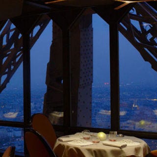 What's more romantic than the Eiffel Tower? Enjoy sweeping views of Paris, the City of Light, from high atop the landmark, when you savor the elegant French cuisine of <a href="http://www.lejulesverne-paris.com/" target="_blank">Le Jules Verne</a> restaurant.