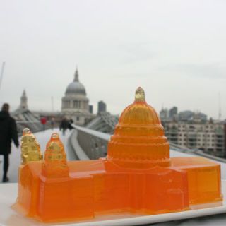 Fans of jelly artists Sam Bompas and Harry Parr of Bompas & Parr in London include star chefs like Heston Blumenthal. For their replica of St. Paul's Cathedral in London — viewable from their studio — they used Platinum Grade gelatin.