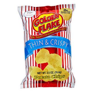 These slim, Birmingham-born chips practically melt in your mouth. <br /><br /><b>Golden Flake Thin & Crispy Potato Chips</b> (<a href="http://www.goldenflake.com/" target="_blank">goldenflake.com</a>)