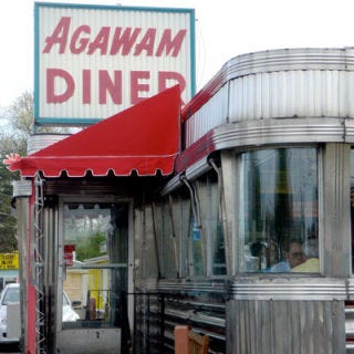 I-95, Massachusetts <p><b>Pit Stop:</b> Agawam Diner, U.S. Route 1 and 133, Rowley, MA, (978) 948-7780</p><br /><p>Just about 28 miles north of Boston lies the tiny town of Rowley, home to the humble Agawam Diner. Considered to be one of the best diners in the country by <a href="http://www.saveur.com/article/Travels/The-Diner" target="_blank"><i>Saveur magazine</i></a>, it's been visited by many hungry travelers (and foodies) for more than 70 years. </p><p><b>Road Tip:</b> Go for the creamy chicken pie. But stay for the dreamy <a href="http://gogonow.org/recipefinder/coconut-custard-pie-3349%22 target="_blank">coconut cream pie</a>. </p>