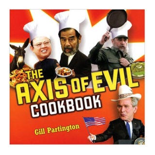 <p><b>Curious Cookbook:</b> <a href="http://search.barnesandnoble.com/booksearch/isbnInquiry.asp?EAN= 9781439181324&lkid=J25249592&pubid=K125307&byo=1" target="_new"><i>Axis of Evil Cookbook</i></a></p>
<p><b>In a Mouthful:</b> Take a different approach for your next dinner party with this quirky international cookbook. Radical recipes like the Libyan Shakshouka fit for Muammar al-Gaddafi, stem from controversial countries, but in reality it's really a walk through ethnic cuisines far from the Western world. </p>