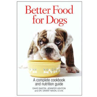 <p><b>Curious Cookbook:</b> <a href="http://search.barnesandnoble.com/booksearch/isbnInquiry.asp?EAN= 9780778800569&lkid=J25249592&pubid=K125307&byo=1" target="_new"><i>Better Food for Dogs: A Complete Cookbook and Nutrition Guide</i></a></p>
<p><b>In a Mouthful:</b> How could you not want to feed that face food that's fit for humans? There are plenty of other cookbooks on the shelf for dog owners who want to provide their pooch with a gourmet diet. But this one is a collaboration between a veterinarian and owners of a doggie bakery. Make no bones about it, your puppy will lick it up.</p>