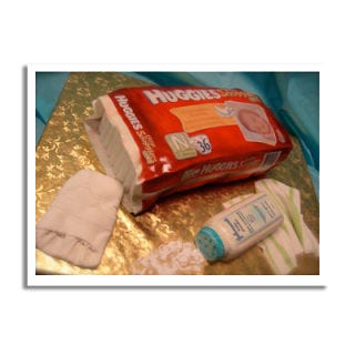 Delicious Diapers <b>Bakery:</b> <a href="http://www.bing.com/search?q=Debbie+Does+Cakes+San+Francisco&qs=n&sk=&sc=1-31&form=delish"target="_blank">Debbie Does Cakes</a>, San Francisco, CA<br /><b>Cake Challenge:</b> Baby-shower sweet. Don't like to change diapers? How about eating them? Before you say, "Ewww, gross!" consider this <a href="http://www.bing.com/search?q=Huggies&qs=n&sk=&sc=8-7&form=delish" target="_blank">Huggies</a>-branded vanilla pound cake layered with rich chocolate buttercream with a talcum-powder shaker created from <a href="http://www.bing.com/search?q=Rice+Krispie+treats&qs=n&sk=&sc=8-18&form=delish" target="_blank">Rice Krispie treats</a> and confectioner's sugar. <br /><br /><b>Bing:</b> <a href="http://www.bing.com/images/search?q=diaper+cakes&qpvt=diaper+cakes&FORM=delish" target="_blank">See this popular baby shower gift: a cake made of actual diapers</a> <br /><b>Search:</b> <a href="http://www.bing.com/search?q=how+to+make+diaper+cakes&qs=n&sk=&sc=8-23&form=delish" target="_blank">Make your own</a> <br /><b>Find:</b> <a href="http://www.bing.com/search?q=edible+diaper+cake&qs=n&sk=&sc=2-18&form=delish" target="_blank">Recipes for delicious diaper cakes</a>