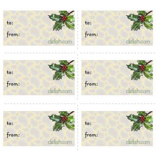<p>This sheet of holly gift tags is perfect for your winter holiday needs. Paired with some matching red and green wrapping paper, your gift will look great under the tree. </p><br />
<p><a href="/cm/delish/printables/holly_gift_tags.pdf" target="_new">Print this design!</a></p>