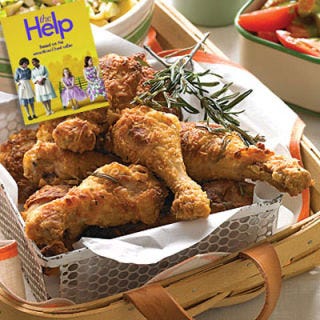 <p><i>(Best Supporting Actress, 2012)</i></p>


<p><b>Recipes:</b> <a href="/recipefinder/rosemary-fried-chicken-recipe-mslo0711"><b>Rosemary Fried Chicken</b></a> (pictured)<br />
<a href="/recipefinder/collard-greens-bacon-mslo0510-recipe">Collard Greens with Bacon</a><br />
<a href="/recipefinder/minnys-chocolate-pie-recipe-fw0811"><b>Minny's Chocolate Pie</b></a></p>

<p>Based on Kathryn Stockett's best-selling novel, <i>The Help</i> centers on the lives of white women and their African-American maids in Mississippi during the 1960s. While some of the interactions between the women may make you grimace, most of the food showcased will make you salivate. Imagine crispy fried chicken, savory collard greens, and other fantastic Southern fare. There is one dish that's more of the stomach-turning variety: Minny's (Octavia Spencer) chocolate pie. Luckily our recipe leaves out her <i>special</i> ingredient.</p>
