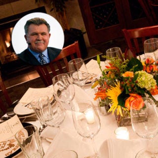 <p><b>Restaurant:</b> <a href="http://www.ditkasrestaurants.com/" target="_blank">Ditka's</a>, Locations in Chicago, IL, and Pittsburgh, PA</p><br />
<p>Legendary NFL coach and former player Mike Ditka is certainly enjoying retirement. If you can call it that. Most evenings "Iron Mike" can be found mingling with diners at one of his two modern American restaurants in Chicago. On the manly menu is rack of lamb, smoky ribs, colossal pork chops, and sustainable seafood like the coach's favorite Dover Sole beautifully de-boned tableside.</p><br />
<p><b>Try this recipe:</b> <a href="http://gogonow.org/recipefinder/grilled-rib-eye-steak%22 target="_blank"><b>Grilled Rib-Eye Steak</b></a></p>
