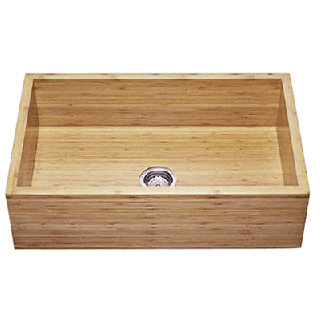 <p>This farmhouse-style sink — made of Moso bamboo — would be so chic in a modern kitchen.</p> <br /><p>Bamboo Single Bowl Apron Front Undermount Sink, $999; Lenova Sinks: <a href="http://www.lenovasinks.com/"target="_blank">lenovasinks.com</a>.</p>