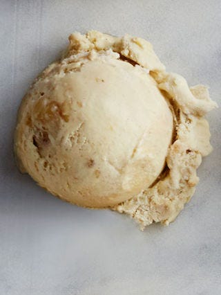 <p>Stir 2 mashed very ripe, large bananas and 1/3 cup creamy peanut butter into warm gelato base before chilling in step 2. Swirl 1/2 cup marshmallow topping into prepared gelato before freezing in step 3.</p>