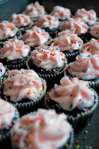 <p>Get ready to fall in love with these mini cupcakes which have a habit of surprising people with its sweet kisses.</p>
<p><strong>Recipe:</strong> <a href="http://fortheloveofdessert.blogspot.com/2013/02/hershey-kiss-mini-cupcakes.html"><strong>Hershey Kiss Mini Valentine Cupcakes</strong></a></p>