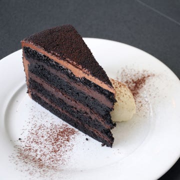 <p><b>Where you'll find it:</b> <a href="http://empire-diner.com/" target="_blank">Empire Diner</a>, New York, NY ($10 per slice)</p>

<p><b>The chocolaty details:</b> Amanda Freitag has critiqued plenty of dishes as a judge on Food Network's <i>Chopped</i>. But at Empire Diner,  where she serves as Executive Chef, its Freitag's food that's up for review, and this stunning dessert doesn't disappoint. Layers of rich devil's food cake are hugged by layers of chocolate pudding. The whole chocolaty creation is covered in chocolate frosting and served with whipped cream. </p>

