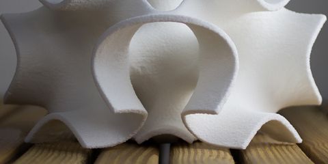 3D Systems' sugar-based printers aren't just creating food, they're creating art. The sweet, edible creations from their printers look more like sculptures than candy. And though they're marketed toward pastry chefs and bakers, their ChefJef series of printers are small enough to fit on a countertop.
