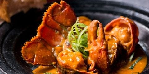 Chili Lobster and Texas Toast