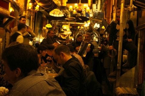<p>If you find yourself across the pond wanting to see a show, perhaps without the cost of an actual show, you can get dinner and a performance at Sarastro. Though the live performances are usually quartets or opera singers, the restaurant also books acts that play everything from Motown to Latin music. The quarters may be cramped, but you're sure to be in the thick of the music and with two shows a day, a busy night doesn't mean you'll miss out. </p>
<p><em>Sarastro: 126 Drury Ln, London WC2B 5SU, United Kingdom; +44 20 7836 0101; <a href="http://www.sarastro-restaurant.com/" target="_blank">sarastro-restaurant.com</a></em></p>