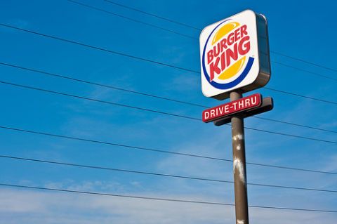 burger king drive thru sign
