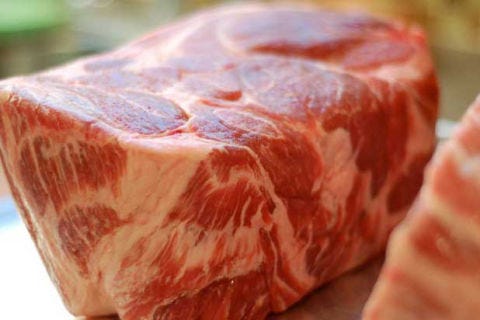 <p>Hormel has always been pretty straightforward about what goes into the can, even though people continue to be wary of it. It's made with pork shoulder and ham, along with salt, water, sugar, potato starch, and nitrites. It's basically made from the same stuff as hot dogs. 
</p>