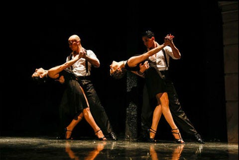 <p>Dinner and show in the winter has never been easier; rather than plunging back into the slush after a $38 pre-theatre three-course dinner, you can simply walk downstairs to enjoy a four-piece band tango show. The venue was a cabaret in the 20s and, though the show has changed, still holds old-school character. Live performances wow attendees Tuesday through Saturday.</p>
<p><em>Malbec and Tango House: 428 Lafayette St, New York, NY 10003; (212) 419-4645; <a href="http://www.malbechouse.com/" target="_blank">malbechouse.com</a>; <a href="http://www.tangohouse.net/" target="_blank">tangohouse.net</a></em></p>