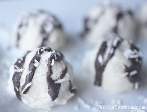 <p> </p> <p><strong>Get the recipe from <a href="http://wholenewmom.com/recipes/no-bake-coconut-delights-sugar-dairy-egg-and-grain-free/" target="_blank">Whole New Mom</a>.</strong></p>
