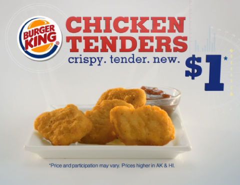 Fast Food News Burger Kings New Chicken Tenders