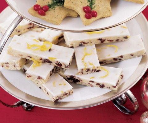 <p>These delightfully buttery cookies are given a certain tang by adding lemon peel curls and cranberries.</p>
<p><b>Recipe:</b> <a href="http://gogonow.org/recipefinder/lemon-cranberry-shortbread-1550%22 target="_blank"><b>Lemon Cranberry Shortbread</b></a></p>