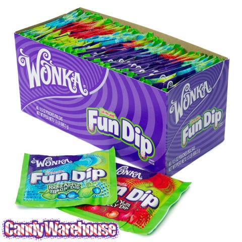 <p>Don't act like you're too old for this hands-on sweet. Fun Dip ranks right up there with Pixie Sticks on the list of ways to most quickly ingest the most sugar, but we love the mix-and-match quality of this candy.</p>
