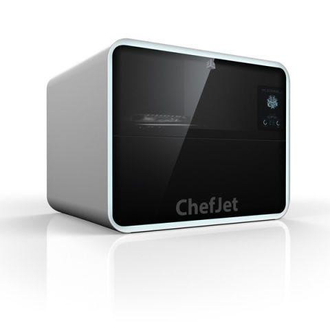 The <a href="http://www.3dsystems.com/press-releases/3d-systems-sweetens-its-offering-new-chefjettm-3d-printer-series" target="_blank">ChefJet</a> 3D food printer is sleek and compact. Though it won't be cheap, this series of printers, set to come out on the market in late 2014, is made with professionals in mind.