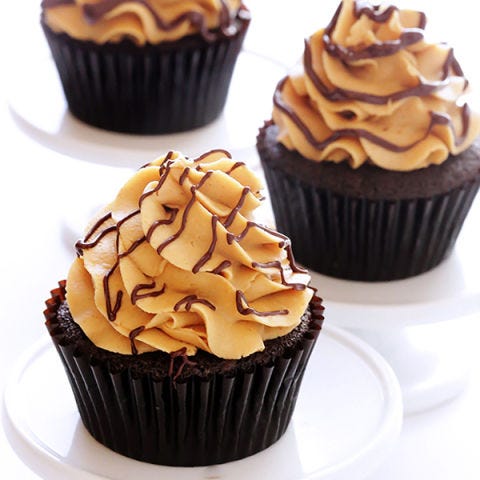 <p>The only thing that goes better with peanut butter than jelly is chocolate. PB&C join together to create a delicious, decadent chocolate cupcake topped off with peanut butter-y goodness and a chew-y, chocolate-y center with (you guessed it!) more peanut butter. Get ready to go nuts with this yummy treat!</p>
<p><strong>Recipe:</strong> <a href="http://www.gimmesomeoven.com/chocolate-peanut-butter-cupcakes/#_a5y_p=1251808"><strong>Chocolate Peanut Butter Cupcake</strong></a></p>