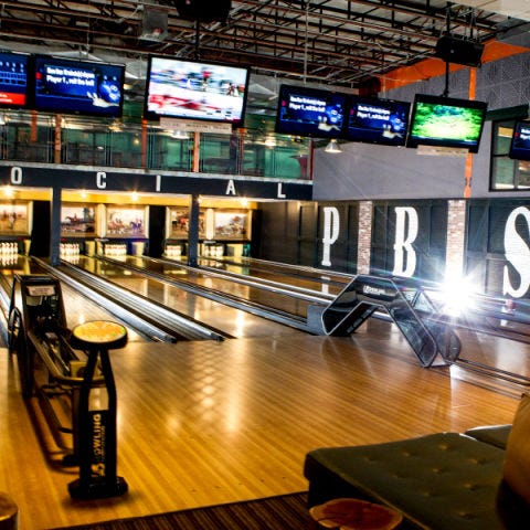 <p>Billing themselves as a gastropub with games, each Punch Bowl Social location serves up some seriously good food in a giant space where you can socialize with friends over pool to foosball, darts to shuffleboard, and even bowling. They also offer alcoholic punch for up to eight people in, yes, punch bowls. Hey, they don't call it Punch Bowl Social for nothing.</p>

<p><a href="http://punchbowlsocial.com/" target="_new"><i>punchbowlsocial.com</i></a></p>