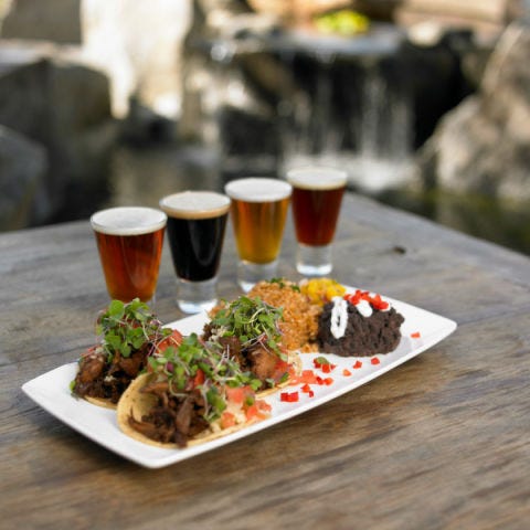 <p>Known for their "big character beers," Stone Brewing's World Bistro takes a similarly expansive approach featuring innovative plates with a nod to global flavors. Try chicken schnitzel, lamb rigatoni, or Caribbean-inflected duck tacos. </p> <br />
<p><i><a href="http://www.stonebrewing.com/" target="_new">stonebrewing.com</a></i></p>