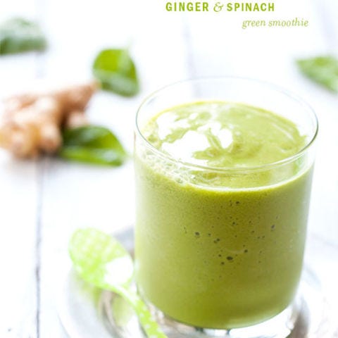 <p>Ginger adds a spicy kick to this refreshing green smoothie.</p>

<p><b>Get the recipe from <a href="http://www.loveandoliveoil.com/2013/06/ginger-and-spinach-green-smoothie.html" target="_blank">Love & Olive Oil</a></b>.</p>