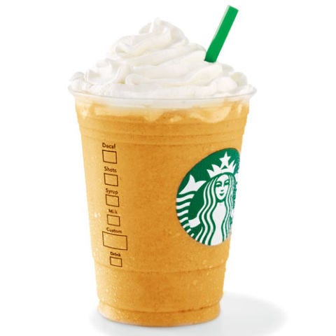 The Lúcuma is a tropical fruit from Perú and is a favorite among Peruvian people. First introduced in 2014, this beverage is a mix of Lúcuma sauce and milk, all topped with whipped cream.