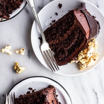 <p>Think the name of this recipe is a mouthful? Just wait until you take that first ridiculously delicious bite.</p>
<p><strong>Get the recipe from <a href="http://www.halfbakedharvest.com/healthier-chocolate-lovers-sweet-corn-hazelnut-crunch-chocolate-cake-wganache/" target="_blank">Half Baked Harvest</a>.</strong></p>