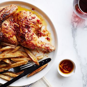 Grilled Chicken with Spicy-Sweet Chile Oil