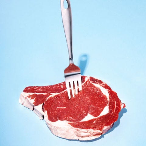 raw steak
