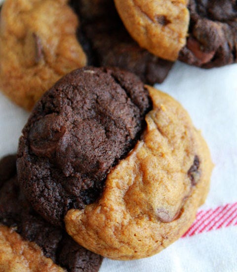 <p>The addition of caramel turns delicious cookies into even <em>more</em>delicious treats. Just try not to eat all the cookie dough.</p>
<p><strong>Get the recipe at <a href="http://www.laurenslatest.com/double-chocolate-pumpkin-caramel-swirl-cookies/" target="_blank">Lauren's Latest</a>.</strong></p>
<p><strong>RELATED: <a href="http://www.countryliving.com/cooking/halloween-cupcake-ideas#slide-1" target="_blank">8 Spooktacular Halloween Cupcake Recipes</a></strong></p>