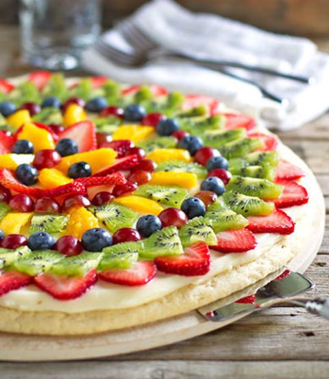 <p>Decorate your slices with bright mango, kiwi, grapes and berries for a treat that thrills eyes and taste buds alike.</p>
<p>Get the recipe at <a href="http://pinchofyum.com/fruit-pizza" target="_blank">Pinch of Yum</a>.</p>
<div> </div>