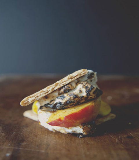 <p>By trading in chocolate squares for peaches, summer s'mores just got a whole lot healthier. </p> <p><strong>Recipe:</strong> <a href="http://www.thekitchykitchen.com/?recipes=/smeaches/" target="_blank">S'Meaches</a> </p> <p><strong>Plus: </strong><a href="http://vimeo.com/28647609" target="_blank">Watch this video to learn how to create the perfect "Smeach."</a></p>