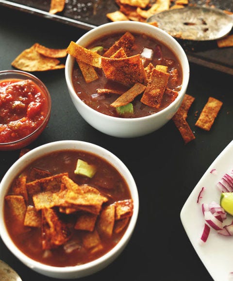 <p> </p> <p><strong>Get the recipe from <a href="http://minimalistbaker.com/loaded-veggie-nacho-soup/#comment-168256" target="_blank">Minimalist Baker</a>.</strong></p>