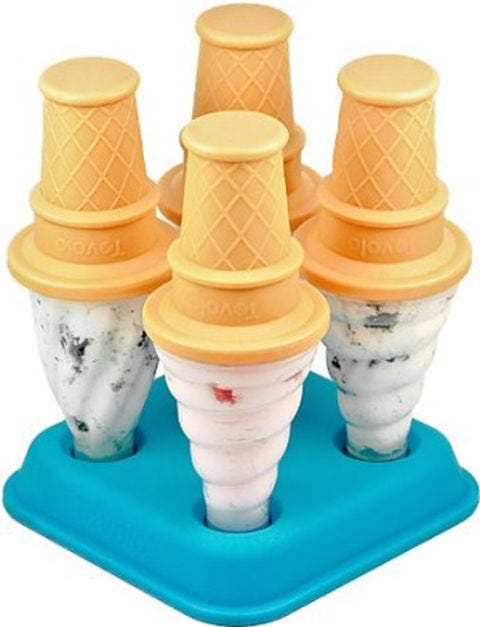 <p>Fill this charming tromp l'eoil ice cream cone mold ($11) with creamy flavors such as mint chocolate chip or tropical mango dreamsicle. <a href="http://www.amazon.com/gp/product/B00395BD86/ref=as_li_ss_tl?ie=UTF8&camp=1789&creative=390957&creativeASIN=B00395BD86&linkCode=as2&tag=wwwshopstylec-20&ascsubtag=970029959&tag=wwwshopstylec-20" target="_blank"><i>amazon.com</i></a></p>