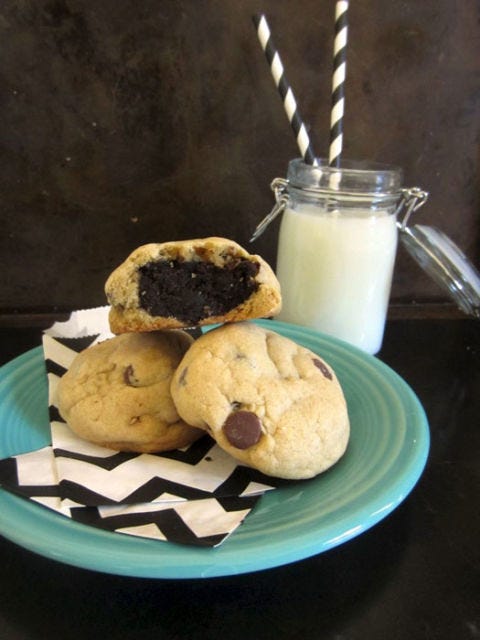 <p><a href="http://www.redbookmag.com/recipes-home/tips-advice/cake-pops" target="_blank">Cake pops</a> and cookies are two of our favorite things… and now we have a recipe that mashes them together. This is pure bliss.</p>
<p><strong>Get the recipe from <a href="http://beyondfrosting.com/2013/02/26/cake-ball-stuffed-cookies/" target="_blank">Beyond Frosting</a>.</strong></p>