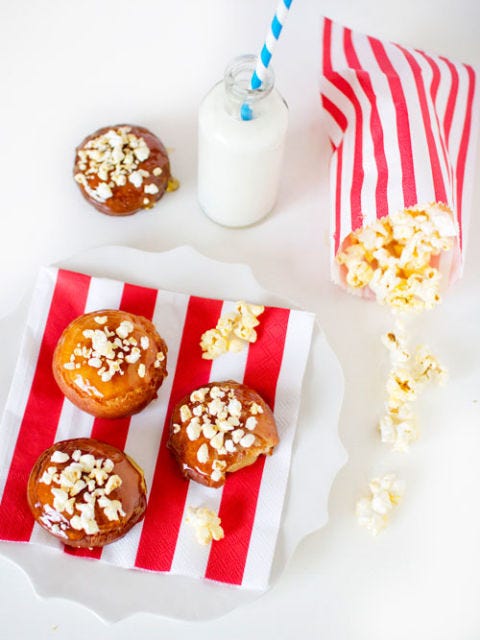 <p></p>
<p><strong>Get the recipe from <a href="http://www.spicyicecream.com.au/2011/09/popcorn-doughnuts.html" target="_blank">Spicy Ice Cream</a>.</strong></p>
