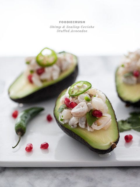 Ok, if you stuff anything in an avocado we'll love it, but this recipe still has some incredible things going on even if you don't swoon at the sight of this green wonder. Fresh bursts from pomegranate arils might seem unconventional, but it's an addition that will win you over.

  Get the recipe from Foodie Crush.