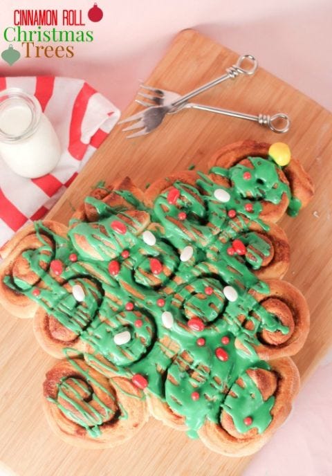 <p>Don't miss out on the Christmas morning festivities stuck in the kitchen. Make the dough for these cinnamon rolls up to two days in advance and then just pop them in the oven!</p> <p><strong>Get the recipe from <a href="http://www.confessionsofacookbookqueen.com/2014/12/cinnamon-roll-christmas-trees-2/" target="_blank">Confessions of a Cookbook Queen</a>.</strong></p>