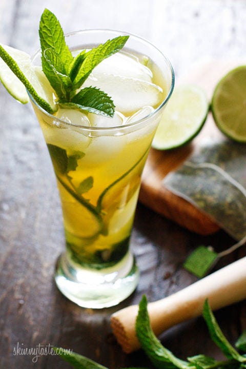 <p></p>
<p><strong>Get the recipe from <a href="http://www.skinnytaste.com/2012/05/iced-green-tea-mojito.html " target="_blank">Skinny Taste</a>.</strong></p>