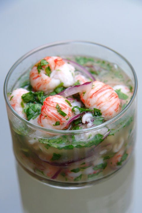 <p>If you can find them, langostinos are the perfect compromise between shrimp and lobster. They're sweeter than shrimp, but won't set you back as much as those coveted lobster tails so you can treat yourself, even on a budget.</p>
<p><strong>Get the recipe from <a href="http://laylita.com/recipes/2012/01/24/langostino-ceviche-recipe/" target="_blank">Laylita's Recipes</a>.</strong></p>