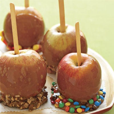 Candy Coated Caramel Apples