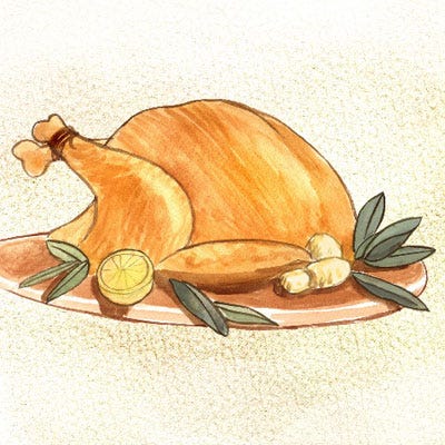 Roast Chicken with Coffee Mole