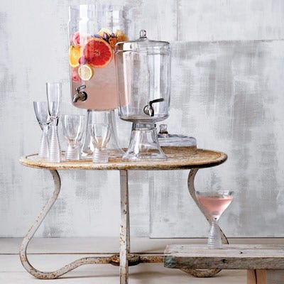 An elegant way to serve your homemade lemonade.