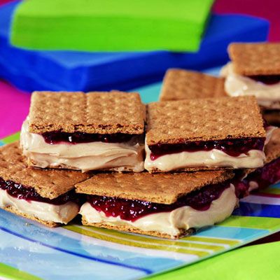 Pb And J Ice Cream Sandwiches Easy Snacks Dessert Recipes
