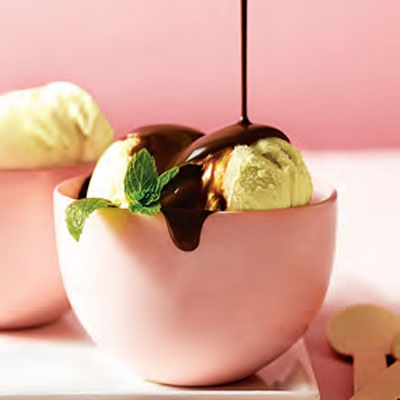 <p>This easy ice cream is even more delicious topped with berries or sliced peaches.</p><p><strong>Recipe:</strong> <a href="http://www.delish.com/recipefinder/heavenly-fresh-mint-ice-cream"><strong>Heavenly Fresh Mint Ice Cream</strong></a></p>
