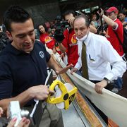 Meat products producer Empacadora Ponderosa of Monterrey, Mexico, set a new world record for the longest hot dog, which spanned 375 feet!